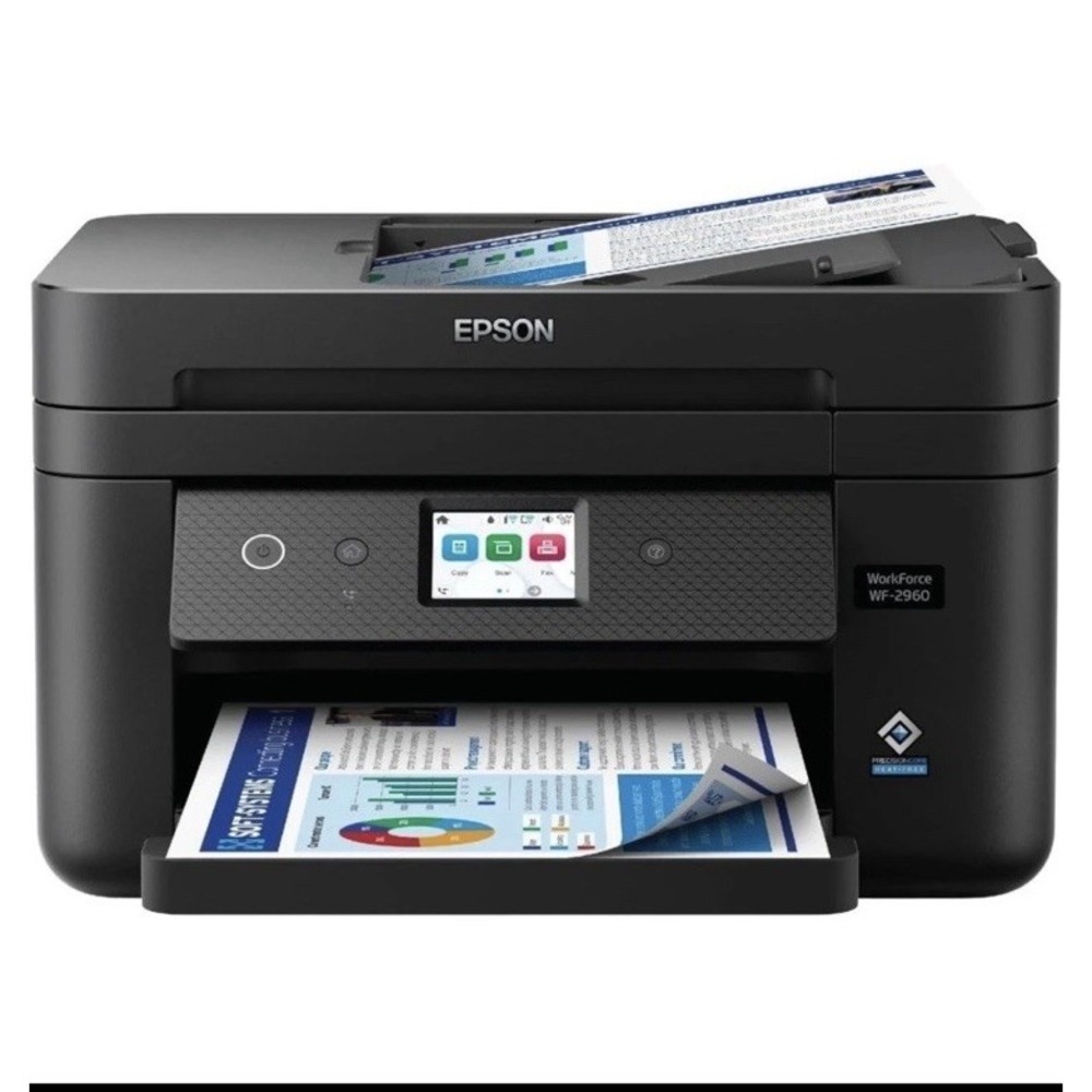Epson WorkForce WF-2960 Wireless Color Inkjet Printer, All-In-One P/S/C Fax-NIB